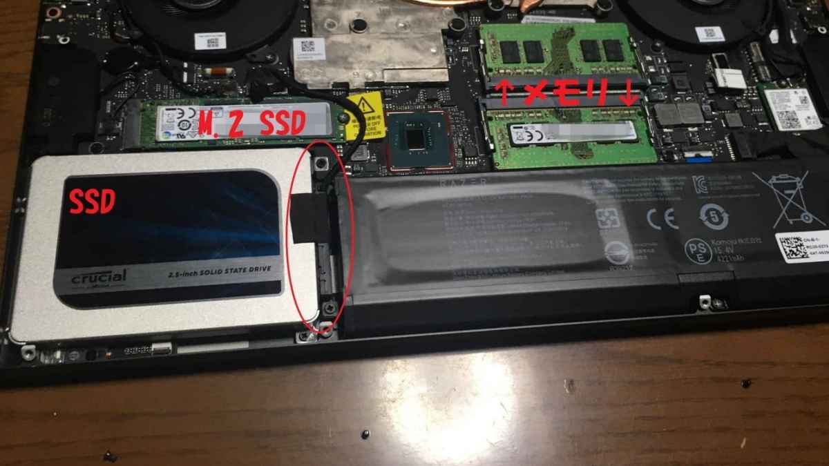 ノートパソコンにSSD128を入れて、ストレージを増設し、容量が628GBになります。 ノートパソコンのSSDを増設する方法。ノートPCだって簡単にストレージ
