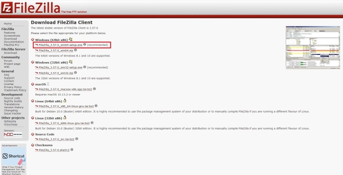 FileZillaの使い方-インストール方法_001